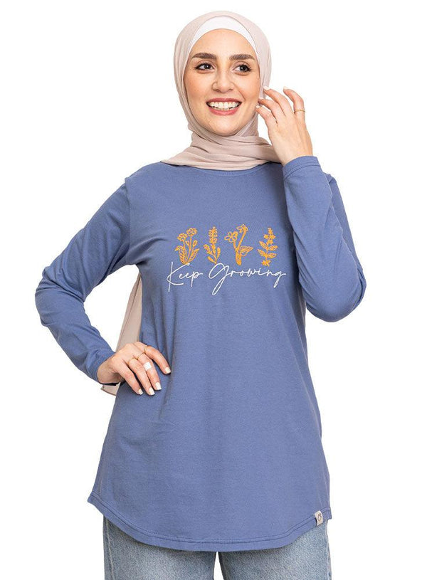 Jeans Printed Long - Sleeve Keep Growing - Khotwh